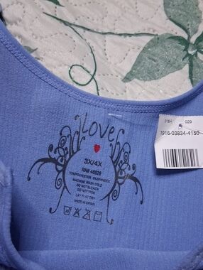 Love Purple Ribbed Camisole with Heart Detail